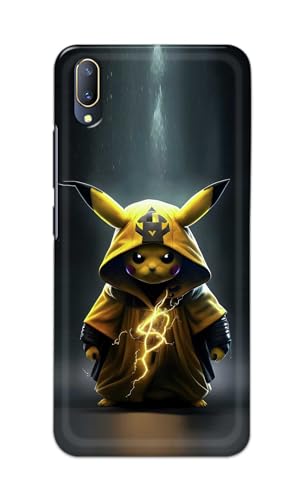 Image of Plastic Printfidaa Printed Hard Back Cover Case For Vivo V11 Pro Back Cover (Cartoon Cat) -112, Multicolor