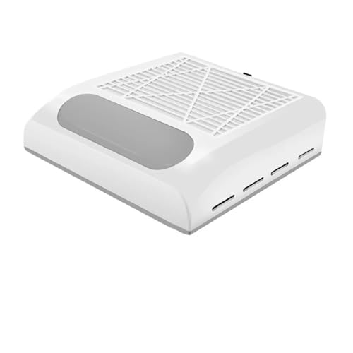 Aspirador de polvo de uñas silencioso y potente de 80W con filtro lavable y ajustable