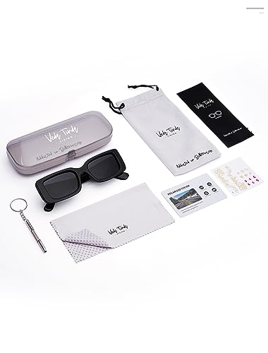 Veda Tinda Vision Rectangle Sunglasses Men Tinted Polarized Big Square Retro 90s Vintage y2k Glasses for Women UV Protection 6
