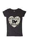 Print auf der Vorderseite Lucky 13 Damen T-Shirt Prowl, Farbe:Black, Größe:2XL