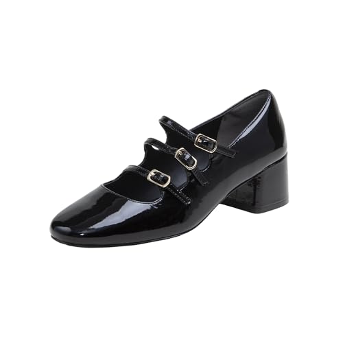 Linea Paolo - Mariana - Womens Tripple Strap Mary Jane Pumps