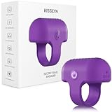 KISSILYN Mini Finger Massage Ball, Waterproof Rechargeable Multifunctional Massager (Purple)