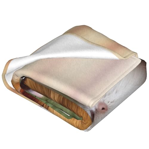 Couverture canapé en flanelle cochon d'Inde microfibre de qualité - 3