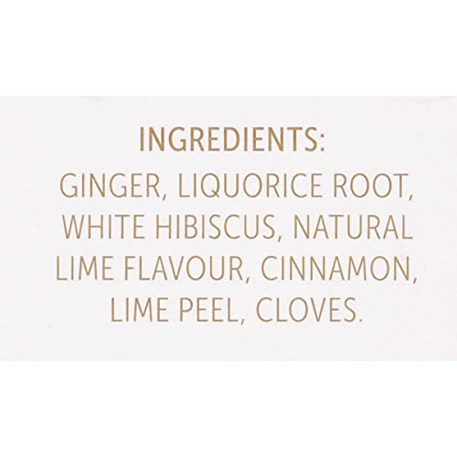 Twinings Superblends Supportive Ginger Lime & Ginger Flavoured Herbal Tea Caffeine-Free, 18 Tea Bags (Pack Of 6) #TOP4