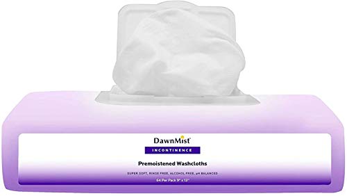 Dukal Disposable Wash Cloths. Pack of 64 Pre-moistened wipes in Soft Packs with Flip Top Lid. Personal Hygiene Products with Aloe and Lanolin. Hypoallergenic & alcohol-free. Mild fresh scent.