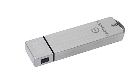 Kingston Ironkey S1000 128GB Encrypted USB Flash Drive On-Device Cryptochip FIPS 140-2 Level 3 Multi-Password Security Options IKS1000B/128GB