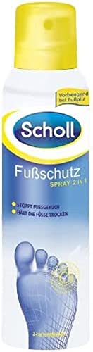 Scholl Fußschutz Spray 2 in 1 Fußpilz Spray 150 ml - Neutralisiert Gerüche und hält Füße trocken, dermatologisch getestet, schnelltrocknend für Alltag und Sport, Fusspilz Schutzspray mit 24h Wirkung