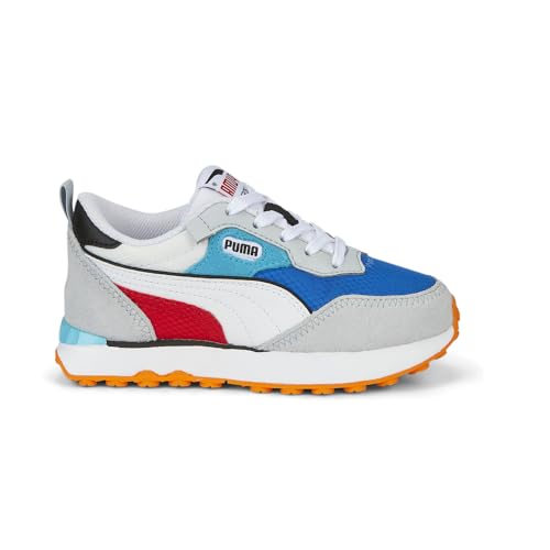 PUMA Kids Boys Rider Fv Future Vintage Lace Up Sneakers Shoes Casual - Blue, Grey, Red, White