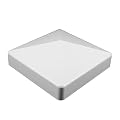 WEATHERABLES Durable White PVC Vinyl External Pyramid Post Cap for A True 4 Inch x 4 Inch Post | Single Pack | AWCP-EXT-4