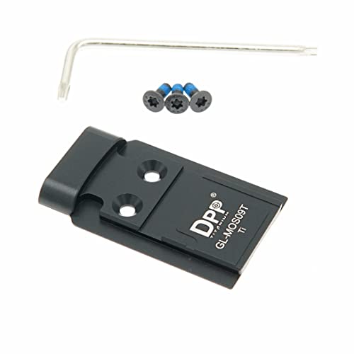 DPP Titanium Mount/Adapter Plate Compatible with Glock 17 19 MOS Holosun 509T