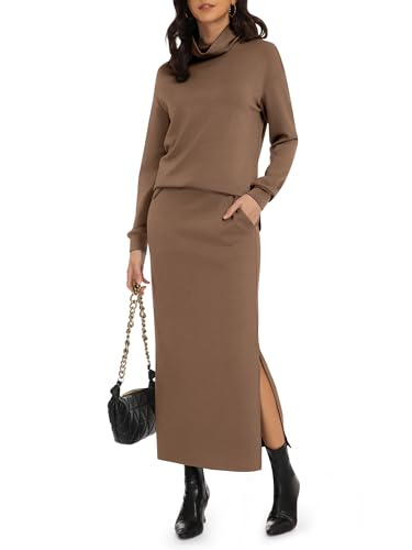 Casly Lamiit Womens 2 Piece Skirt Set Fall Lounge Travel