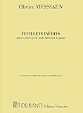 Piano ou Clavier Feuillets Inedits4 Pieces Pour Onde