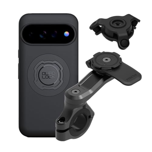 Image of Quad Lock Motorcycle Handlebar Mount PRO Kit with Vibration Dampener and MAG Phone Case for Google Pixel 11 Pro XL