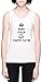 Keep Calm And Eat Tarte Tatin Biała Damska Koszulka Bez Rękawów Size M White Women's Tank Tee Size M