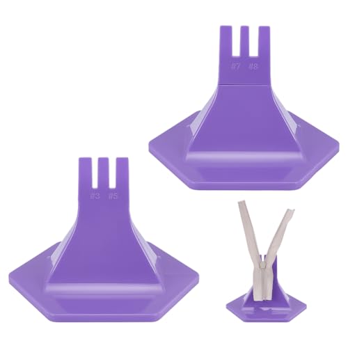 UNICRAFTALE 2Pcs 2 Styles Zipper Jig Tool Plastic Button Punch Zipper Jig Helper Metal Zippers Pull Slider Helper Zippers Installing Tool for Pants Dresses Clothes