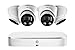 Lorex Technology Lorex N4K2SD-84WD 4K Smart Deterrence Surveillance System Featuring N842A82 2TB 4K Fusion NVR and 4 E892DD 4K Two-Way Audio Smart Motion Detection Dome Cameras