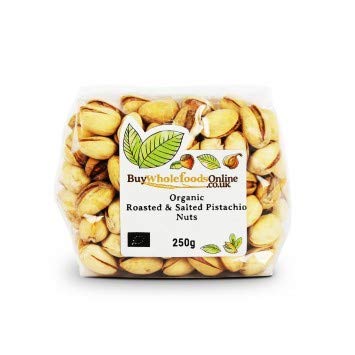 Buy Whole Foods Organic Pistachio Nuts, Roasted and Salted (250g)