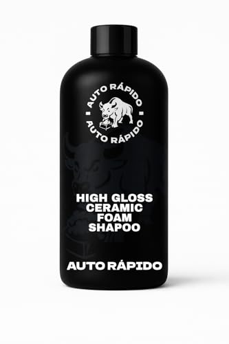 Auto Rápido Champú Coche Cerámico 500 ml - Espuma Limpiadora Lavar Coche High Gloss - Producto Limpieza Detailing - Lavado fácil y Uso rápido para Anter de Pulir tu Coche