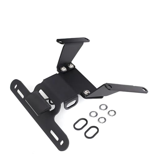 BTCTLPLMKK For CB650R CBR650R 2019-2025 用 バイク用 テールライト ナンバープレートホルダー リアフェンダーエリミネーター バイク用 ナンバープレートステー(Type A Black)