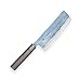 Produktbild KIYA Suminagashi SXL3-131 Nakiri-Messer-Takefu V Grade 2 steel-11 Schichten Damaststahl-Hoher Kohlenstoff Stahl & 8-eckige Sandelholz Griff, Klinge 170 mm