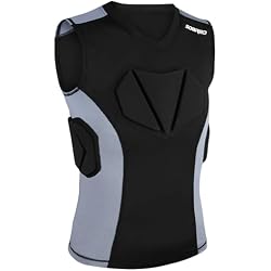 Soared Youth Baseball Chest Protector XPE Foam Padded Compression Shirt | High Resilience, No Flattening & No Shifting, Heart Sternum Guard for Softball Football Lacrosse Baseball