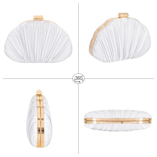 Image of Women Seashell Evening Bag Purse Mermaid Chain Strap Clutch Handbag Shoulder Bag | Seashell