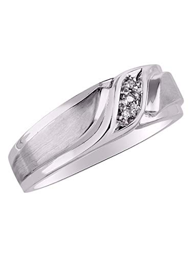 Rylos His & Hers Wedding Bands with Diamonds, Sterling Silver or Yellow Gold Plated, Comfortable Fit, Sizes 6-13, Elegant Couple Rings Symbolizing Commitment3