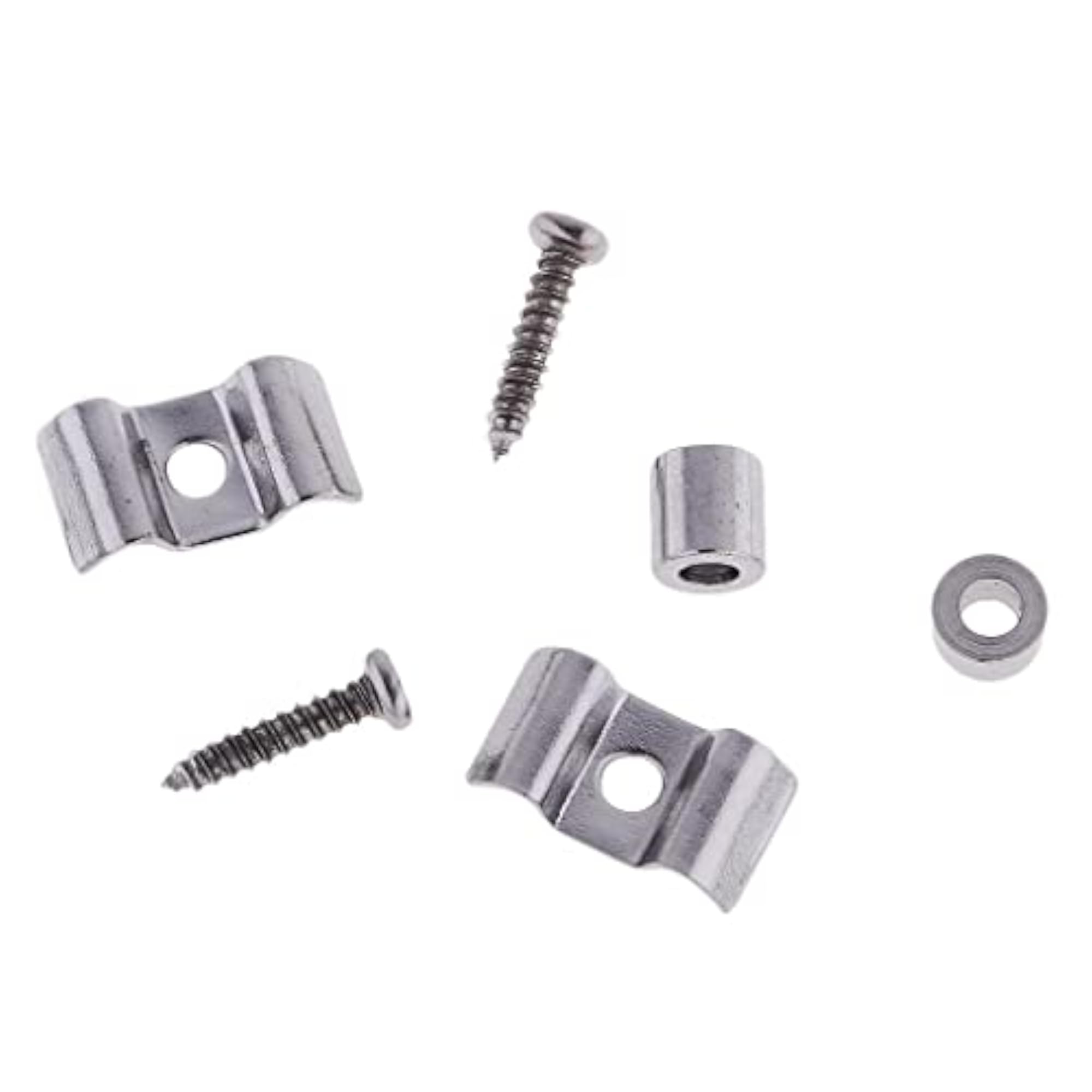 Guitar Roller String Tree Guide Retainer for ST SQ Electric Guitars, Silver