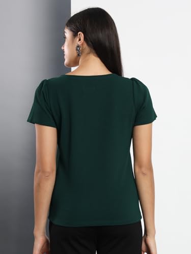 Image of Q - RIOUS Casual Solid Womens Regular Top