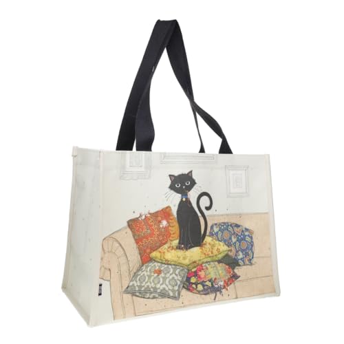 Grand sac cabas en canvas pour les courses et le shopping avec son grand fond de 20cm
