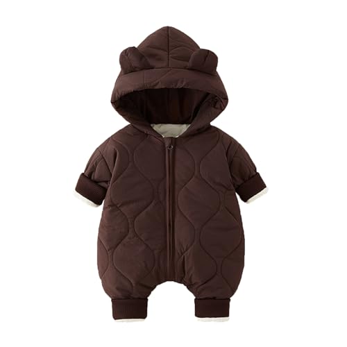 Combinaison de ski bébé fille rembourrée avec doudoune à capuche