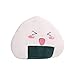 Toyvian Almohada de Sushi Onigiri Linda Almohada de Comida Blanca Felpa Cojín de Peluche de Dibujos Animados para Decoraciones para El Hogar Talla S