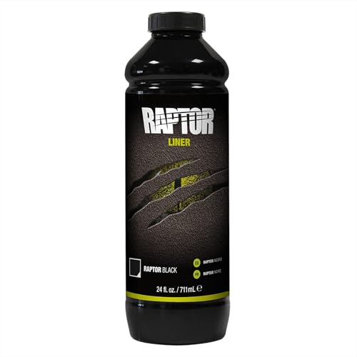 Image of U-POL Raptor Black Urethane Spray-On Truck Bed Liner Kit, 4 Quarts