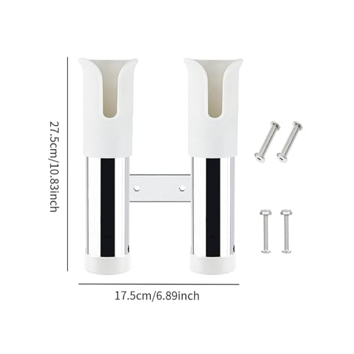 kowaku Fishing Rod Holder Pole Rest Bracket Convenient Storage Rod Stand Tube Links Fishing Pole Rack for Husband Father Truck , White