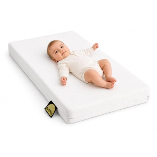 MATTREX | Colchón Tamaño: 120x60 cm Desenfundable – Colchón Altura: 12 cm Transpirable, antiácaros, antihongos y antibacterias