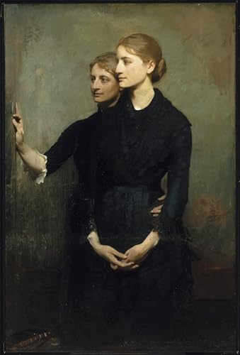 Tableau sur toile Les Sœurs d'Abbott Handerson Thayer 60x90cm pour décoration murale