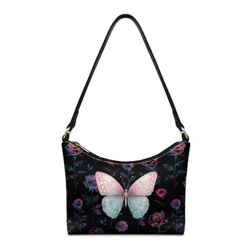 Image of Handbag for Women Leather Underam Shoulder Bag with Zipper Fashion Work Purse Waterproof Travel Wallet