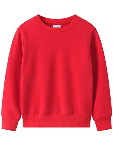 Image of Spring&Gege Youth Basic Sport Crewneck Pullover Sweatshirts for Children(3-12 Years)