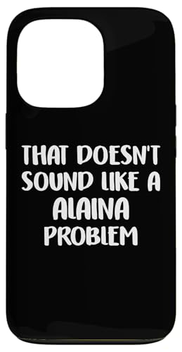 ALAINA Personalized Cute Flower Girls ALAINA Name スマホケース iPhone 13 Pro 用