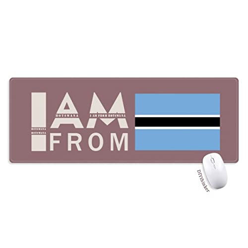 je suis du botswana tapis de souris large cousues bords mat étendu game bureau
