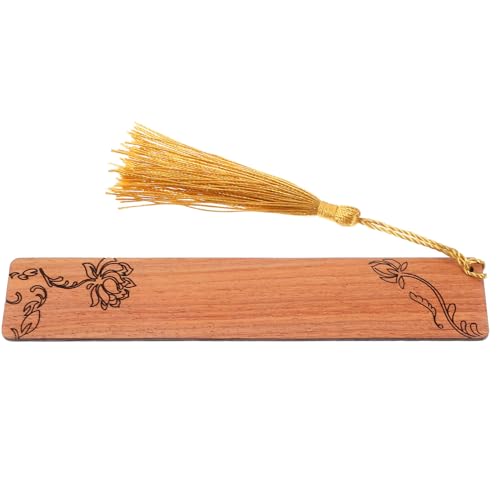 LOEFLIFA 花形木製しおり おしゃれでエレガントな木製ブックマーク 感謝の贈り物に 男女兼用 読書愛好家や教師向けの記念品