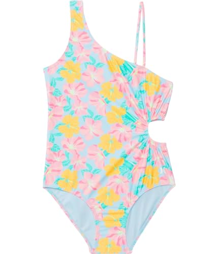 Hurley Girls' One-Piece Cut Out Swim Suit (Big Kid)