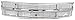 Evan-Fischer EVA17772015411 Grille for Chevrolet C/K Full Size P/U 94-00/Suburban 94-99 Cross Bar Insert Chrome W/Dual/Composite Headlight