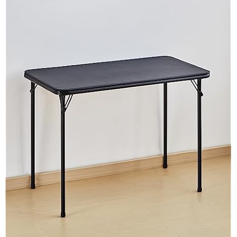 KAIHAOWIN Folding Table with Vinyl Top Cover