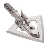 New Archery Products Deep-Cuts Vented Broadhead, 100 Grain, 1-1/16