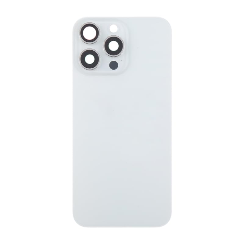 Amazon.com: Glass Back Compatible with iPhone 15 Pro Max White