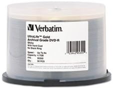 2K44546 - Verbatim UltraLife 95355 DVD Recordable Media - DVD-R - 8x - 4.70 GB - 50 Pack Spindle