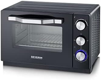 Severin TO 2070 Fornetto elettrico 20 litri con timer fino a 120 minuti,  Fornetto statico con tre livelli di cottura, Fornetto compatto 1400 W con  temperatura fino a 200°, nero : Amazon.it: Casa e cucina