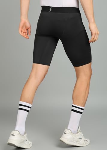 Image of Kobo KS-01 Intense Compression Short Tights Skins Men's Legging Base Layer for Gym Running Swimming Cricket Cycling Football Yoga Basketball Tennis Badminton & Many More Sports (Imported)