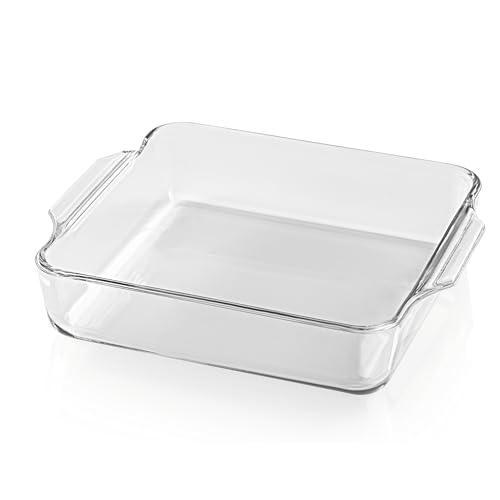 GOURMETmaxx Cazuela para freidora de aire caliente y horno – 1500 ml | Molde rectangular de vidrio borosilicato | Fuente pequeña para preparar, cocinar y servir | Para la freidora de aire y horneado